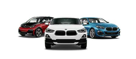 3 BMW car line up at Leith BMW in Raleigh NC